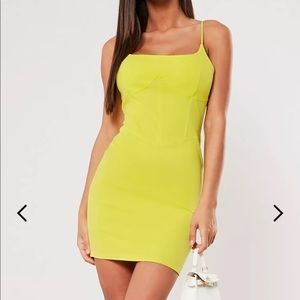 NWT misguided bodycon with corset seam detail